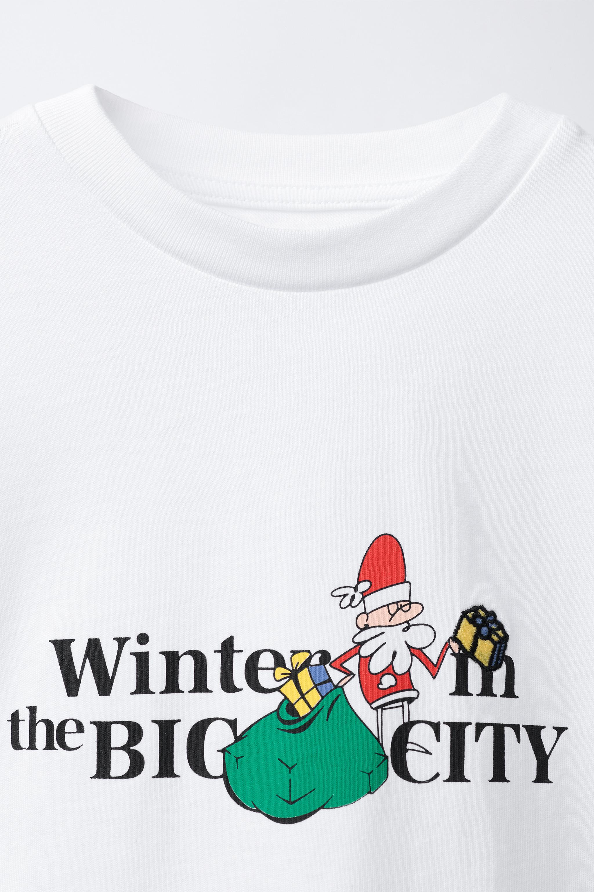 SANTA CLAUS PRINT T-SHIRT